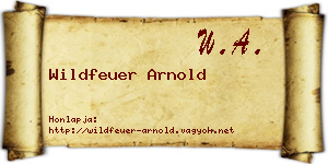 Wildfeuer Arnold névjegykártya